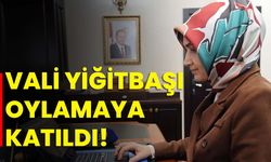 Vali Yiğitbaşı oylamaya katıldı!