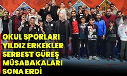 Okul Sporları Yıldız Erkekler Serbest Güreş Müsabakaları Sona Erdi