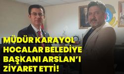 Müdür Karayol, Hocalar Belediye Başkanı Arslan’ı Ziyaret Etti!