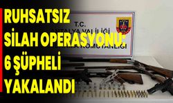 Ruhsatsız Silah Operasyonu: 6 Şüpheli Yakalandı