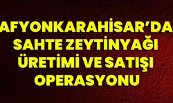 Afyonkarahisar’da Sahte Zeytinyağı Üretimi Ve Satışı Operasyonu