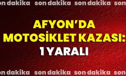 Afyonkarahisar’da Motosiklet Kazası: 1 yaralı!