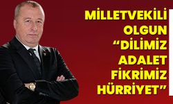 Milletvekili Olgun,  “Dilimiz Adalet, Fikrimiz Hürriyet”