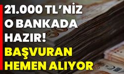 21.000 TL’niz o bankada hazır! Başvuran hemen alıyor