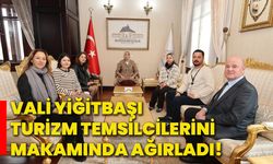 Vali Yiğitbaşı, turizm temsilcilerini makamında ağırladı!