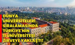 Dünya üniversiteleri sıralamasında Türkiye’nin 11 üniversitesi zirveye yaklaştı!