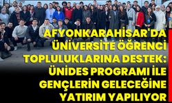 Afyonkarahisar'da Üniversite Öğrenci Topluluklarına Destek: ÜNİDES Programı ile Gençlerin Geleceğine Yatırım Yapılıyor