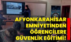 Afyonkarahisar Emniyetinden öğrencilere güvenlik eğitimi!