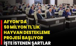 Afyon’da 50 Milyon TL'lik Hayvan Destekleme Projesi Başlıyor İşte İstenen Şartlar