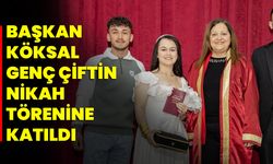 Başkan Köksal, Genç Çiftin Nikah Törenine Katıldı