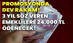 Promosyonda dev rakam! 3 yıl söz veren emeklilere 24.000 TL ödenecek!