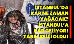 İstanbul’da kar ne zaman yağacak? İstanbul’a kar geliyor! Tarih belli oldu