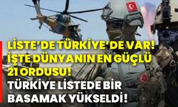 Liste’de Türkiye’de var! İşte dünyanın en güçlü 21 ordusu! Türkiye listede bir basamak yükseldi!