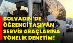 Bolvadin’de öğrenci taşıyan servis araçlarına yönelik denetim!