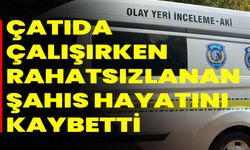 Çatıda çalışırken rahatsızlanan şahıs hayatını kaybetti