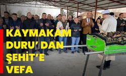 Kaymakam duru’ dan şehit’e vefa