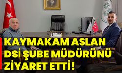 Kaymakam Aslan Dsi Şube Müdürünü ziyaret etti!