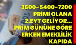 3600-5400-7200 Primi Olana 2.EYT Geliyor… Prim Gününe Göre Erken Emeklilik Kapıda