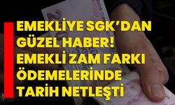 Emekliye SGK’dan güzel haber! Emekli zam farkı ödemelerinde tarih netleşti