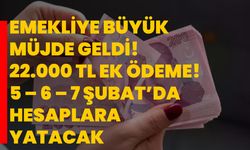 Emekliye büyük müjde geldi! 22.000 TL ek ödeme! 5 – 6 – 7 Şubat’da hesaplara yatacak