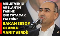 Milletvekili Arslan’ın tarihe ışık tutacak talebine Bakan Ersoy olumlu yanıt verdi!