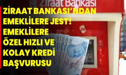 Ziraat Bankası’ndan emeklilere jest! Emeklilere özel hızlı ve kolay kredi başvurusu