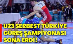 U23 Serbest Türkiye Güreş Şampiyonası sona erdi!