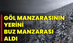 Göl Manzarasının Yerini Buz Manzarası Aldı