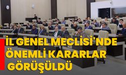 İl Genel Meclisi'nde Önemli Kararlar Görüşüldü