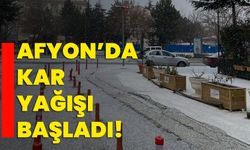 Afyonkarahisar’da Kar Yağışı Başladı!