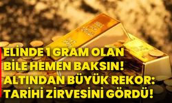 Elinde 1 gram olan bile hemen baksın! Altından büyük rekor: Tarihi zirvesini gördü!