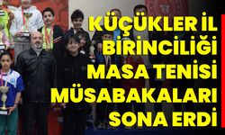 Küçükler İl Birinciliği Masa Tenisi Müsabakaları Sona Erdi