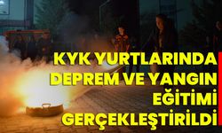 KYK Yurtlarında Deprem ve Yangın Eğitimi Gerçekleştirildi