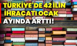 Türkiye'de 42 ilin ihracatı ocak ayında arttı!