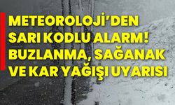 Meteoroloji’den sarı kodlu alarm! Buzlanma, sağanak ve kar yağışı uyarısı