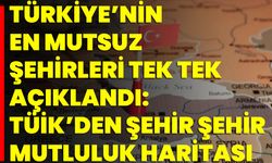 Türkiye’nin En Mutsuz Şehirleri Tek Tek Açıklandı: TÜİK’den Şehir Şehir Mutluluk Haritası