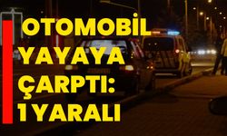 Tavşanlı'da otomobil yayaya çarptı: 1 yaralı