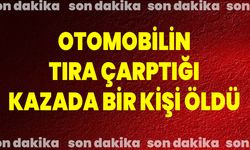 Otomobilin Tıra Çarptığı Kazada Bir Kişi Öldü