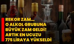 Rekor zam… O alkol grubuna büyük zam geldi! Artık en ucuzu 775 liraya yükseldi