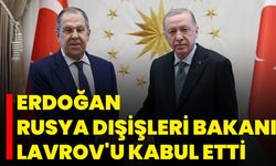 Erdoğan, Rusya Dışişleri Bakanı Lavrov'u Kabul Etti