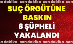 Suç Örgütüne Baskın: 8 Şüpheli Yakalandı