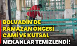 Bolvadin'de Ramazan öncesi cami ve kutsal mekanlar temizlendi!