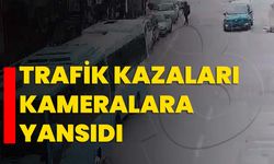 Kütahya'daki trafik kazaları kameralara yansıdı