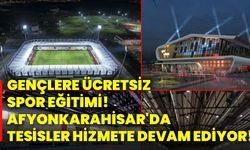 Gençlere ücretsiz spor eğitimi! Afyonkarahisar'da tesisler hizmete devam ediyor!