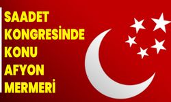 Saadet Kongresinde Konu AFYON MERMERİ