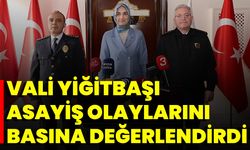 Vali Yiğitbaşı Asayiş Olaylarını Basına Değerlendirdi