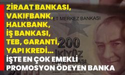 Ziraat Bankası, Vakıfbank, Halkbank, İş Bankası, TEB, Garanti, Yapı Kredi… İşte en çok emekli promosyon ödeyen banka