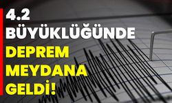 4.2 büyüklüğünde deprem meydana geldi!