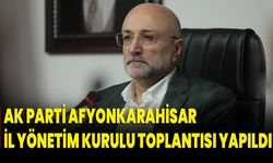 AK Parti Afyonkarahisar İl Yönetim Kurulu Toplantısı Yapıldı