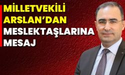 Milletvekili Arslan’dan Meslektaşlarına Mesaj